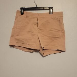 J. Crew Women's High Waist Tan Shorts